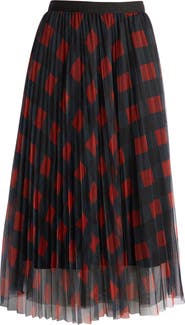 NIKKI LUND Belinda Plaid A-Line Skirt