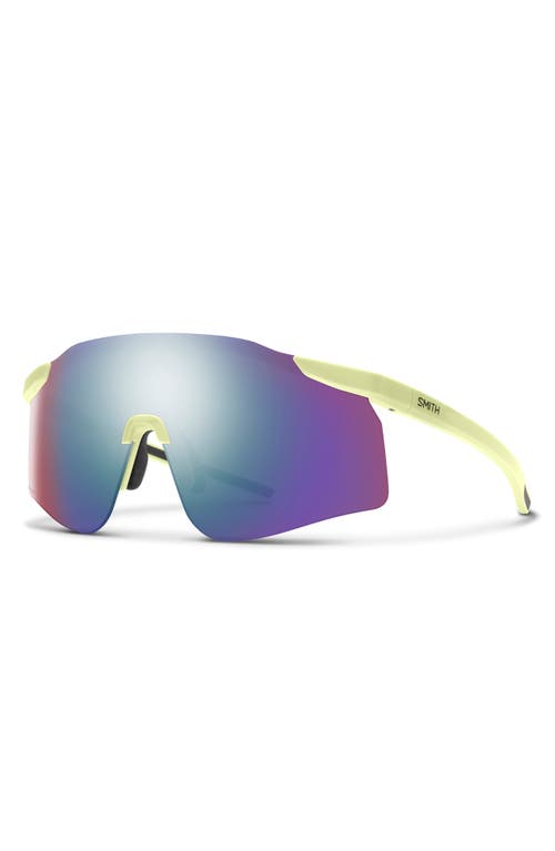 Smith Defy 135mm Chromapop™ Polarized Shield Sunglasses In Lichen/violet Mirror
