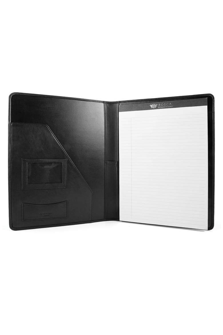 Leather Letter Pad Cover, Alternate, color, BLACK OLD LEATHER