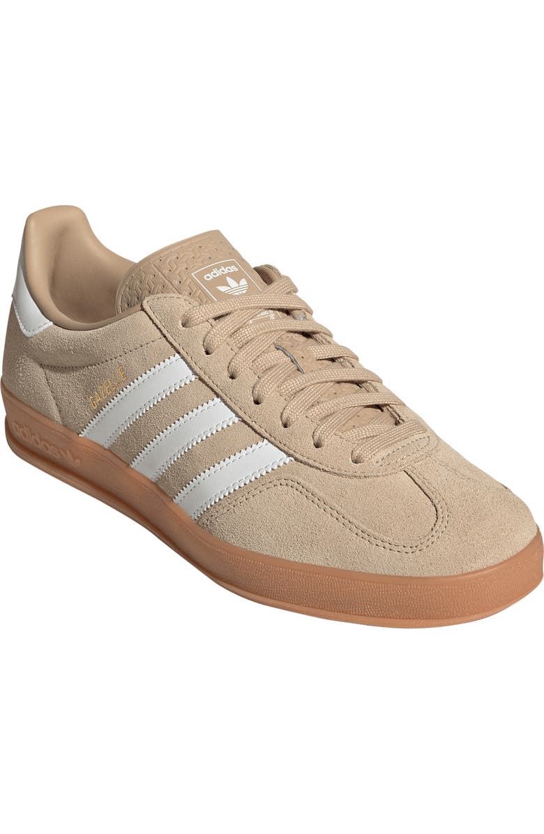 adidas Gazelle Indoor Sneaker, Main, color, Magic Beige/ Core White/ Gum