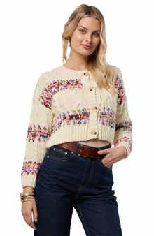 SAACHI Striped Jacquard Cardigan