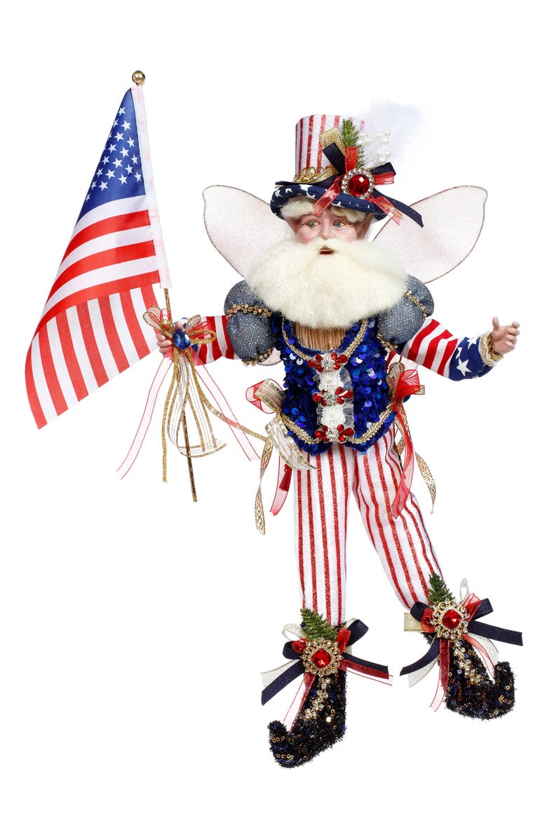Mark Roberts Patriotic Fairy, Medium, Main, color, Dark Blue