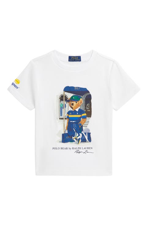 Kids' US Open Polo Bear Cotton Graphic T-Shirt