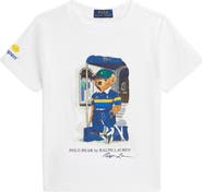 Polo Ralph Lauren Kids' US Open Polo Bear Cotton Graphic T-Shirt