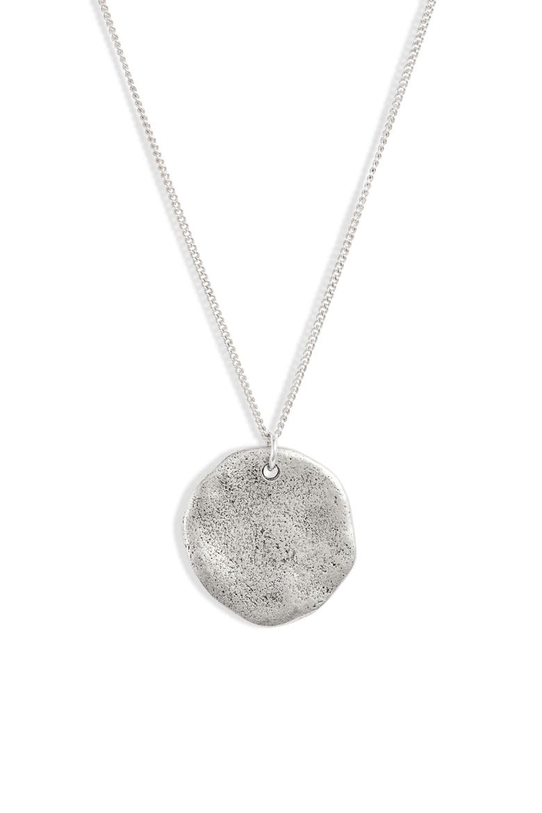 Leni Pendant Necklace, Main, color, SILVER