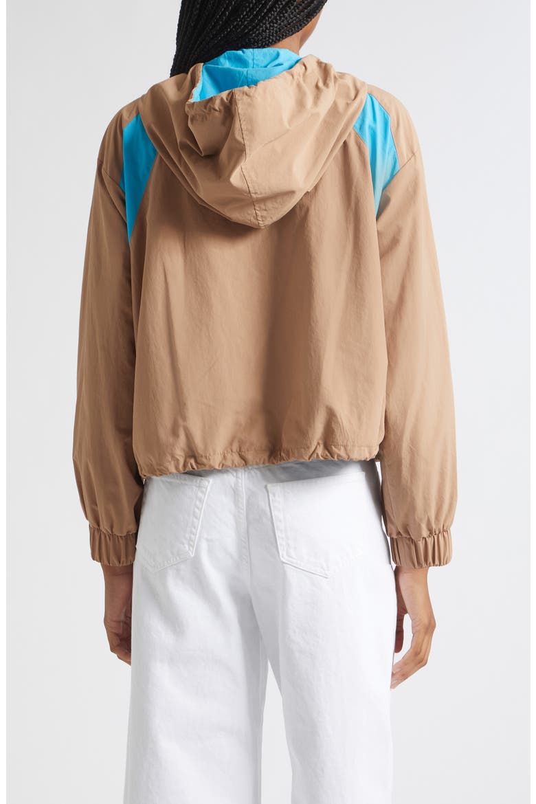 Lark Colorblock Windbreaker, Alternate, color, LIGHT HAZELNUT/ CAPRI BLUE