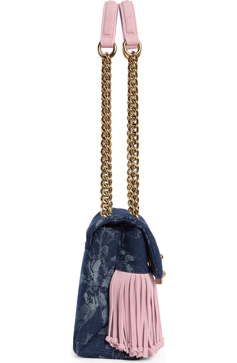 KG Kurt Geiger Brixton Fringe Shoulder Bag, Alternate, color, Navy