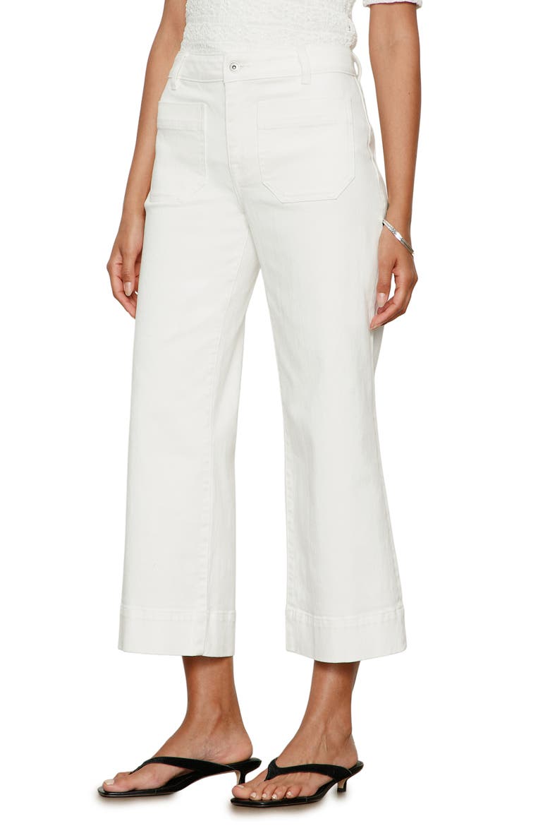 The Marine Crop Denim Pants, Alternate, color, BLEACHED W