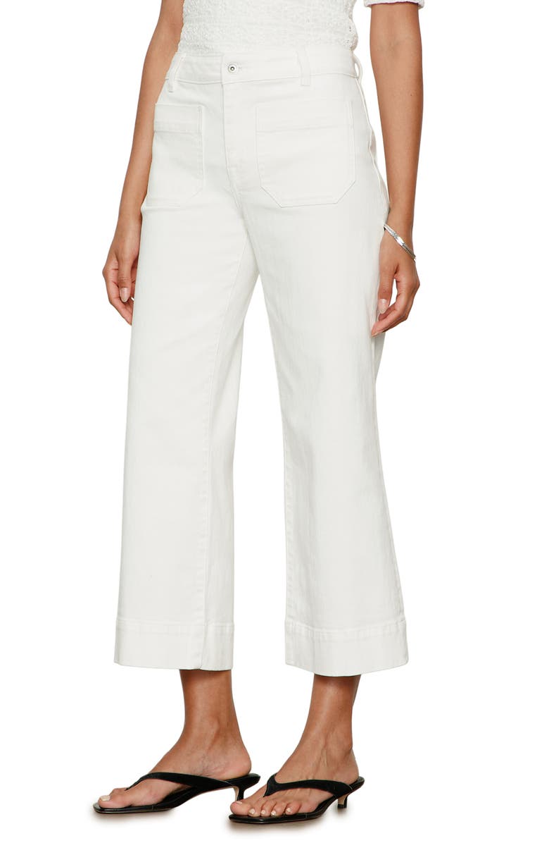 Sanctuary The Marine Crop Denim Pants, Alternate, color, Bleached W