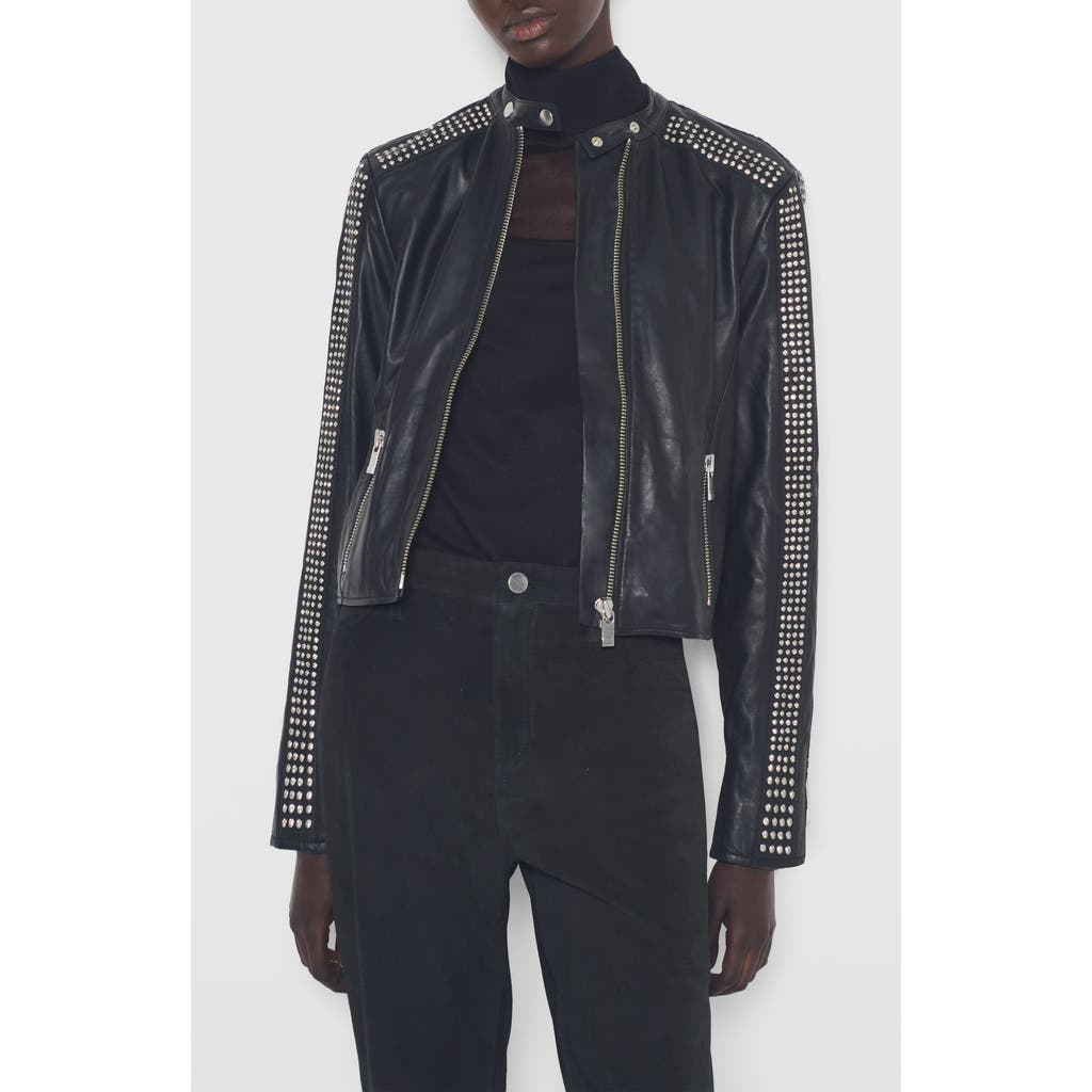 As By Df Ryder Upcycled Leather Jacket In Black