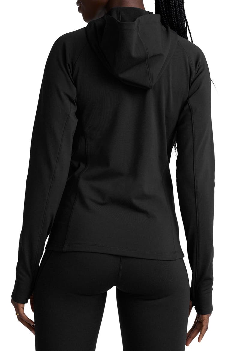 Pacer Performance Fleece Full Zip Jacket, Alternate, color, BLACK