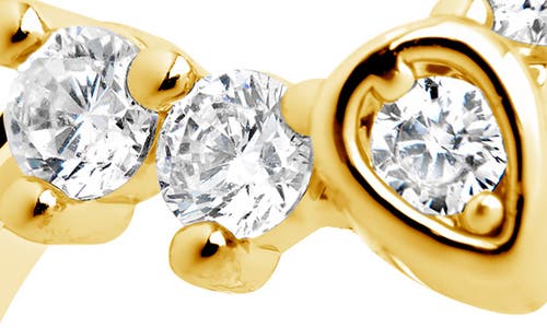Sterling Forever Emeri Cubic Zirconia Arch Stacking Ring In Gold