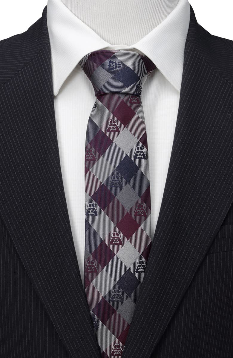 Cufflinks, Inc. Star Wars<sup>™</sup> - Darth Vader Plaid Silk Tie, Alternate, color, Purple