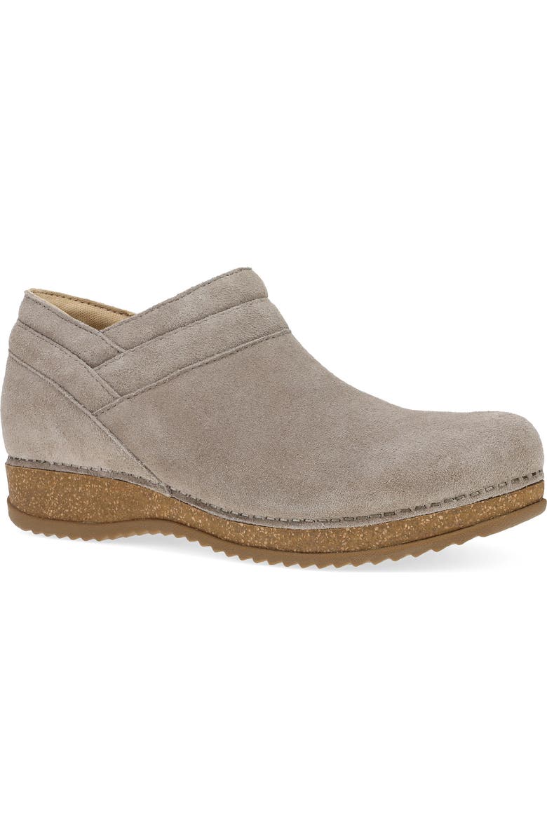 Dansko Muriel Bootie, Main, color, Taupe Suede