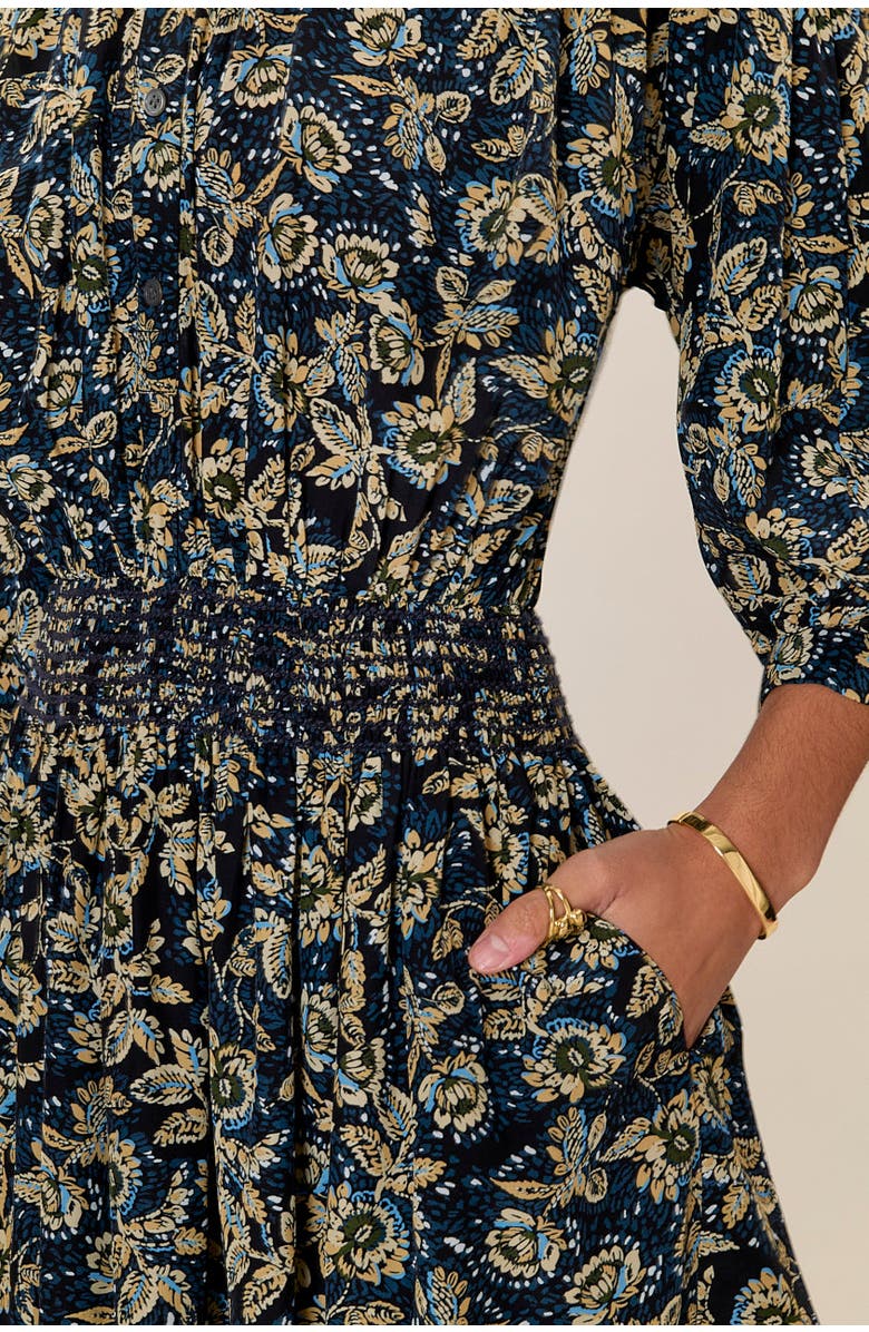 Rebecca Taylor Charlene Dress, Alternate, color, Navy Multi