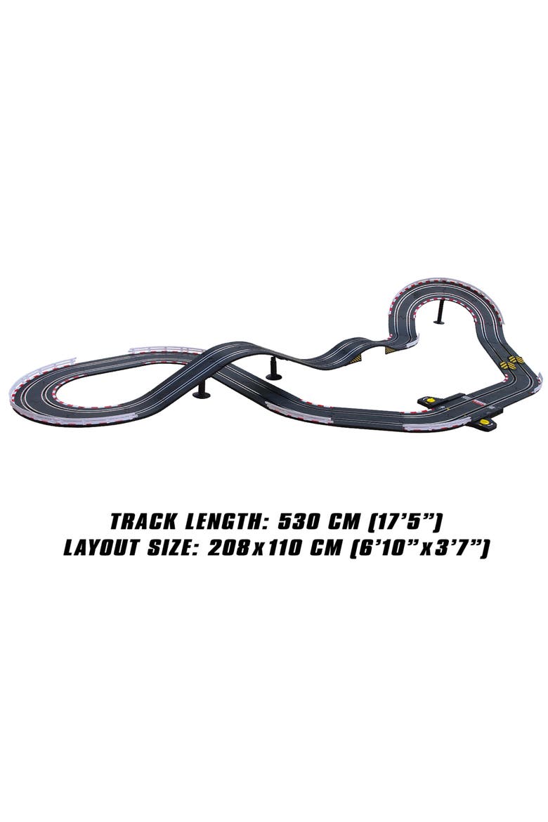 Superfun 206 1/43 Usb Power Slot Car Racing Set, Size 82"X43", Alternate, color, Multicolored
