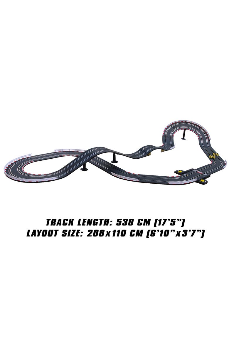 Joysway Superfun 206 1/43 Usb Power Slot Car Racing Set, Size 82"X43", Alternate, color, Multicolored