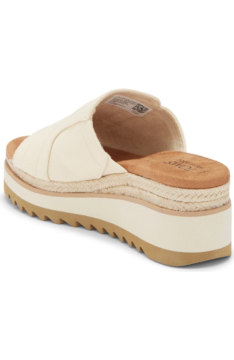 TOMS Adria Platform Wedge Sandal, Alternate, color, Natural