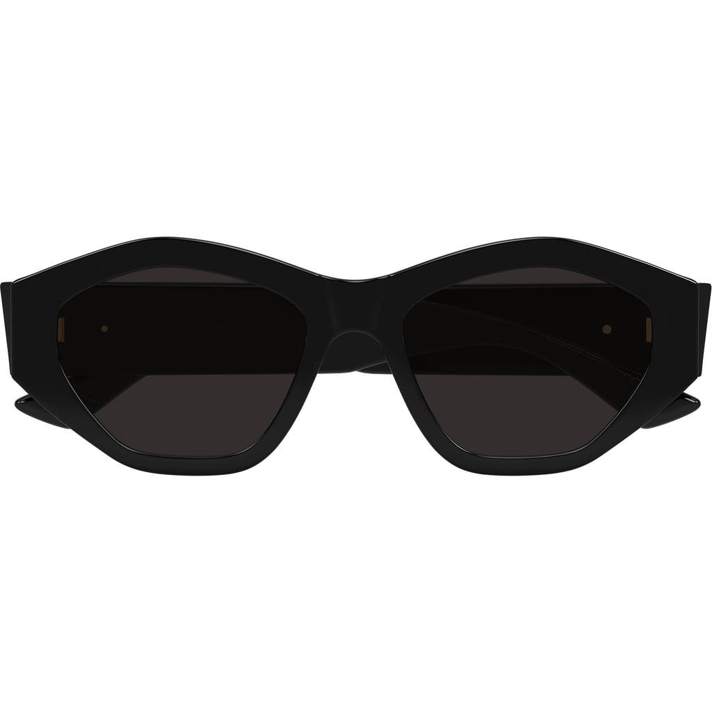 Bottega Veneta Classic Acetate Geometric Sunglasses In Black