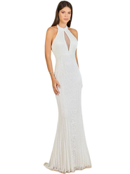 LARA New York Halter Neck Dress with Keyhole