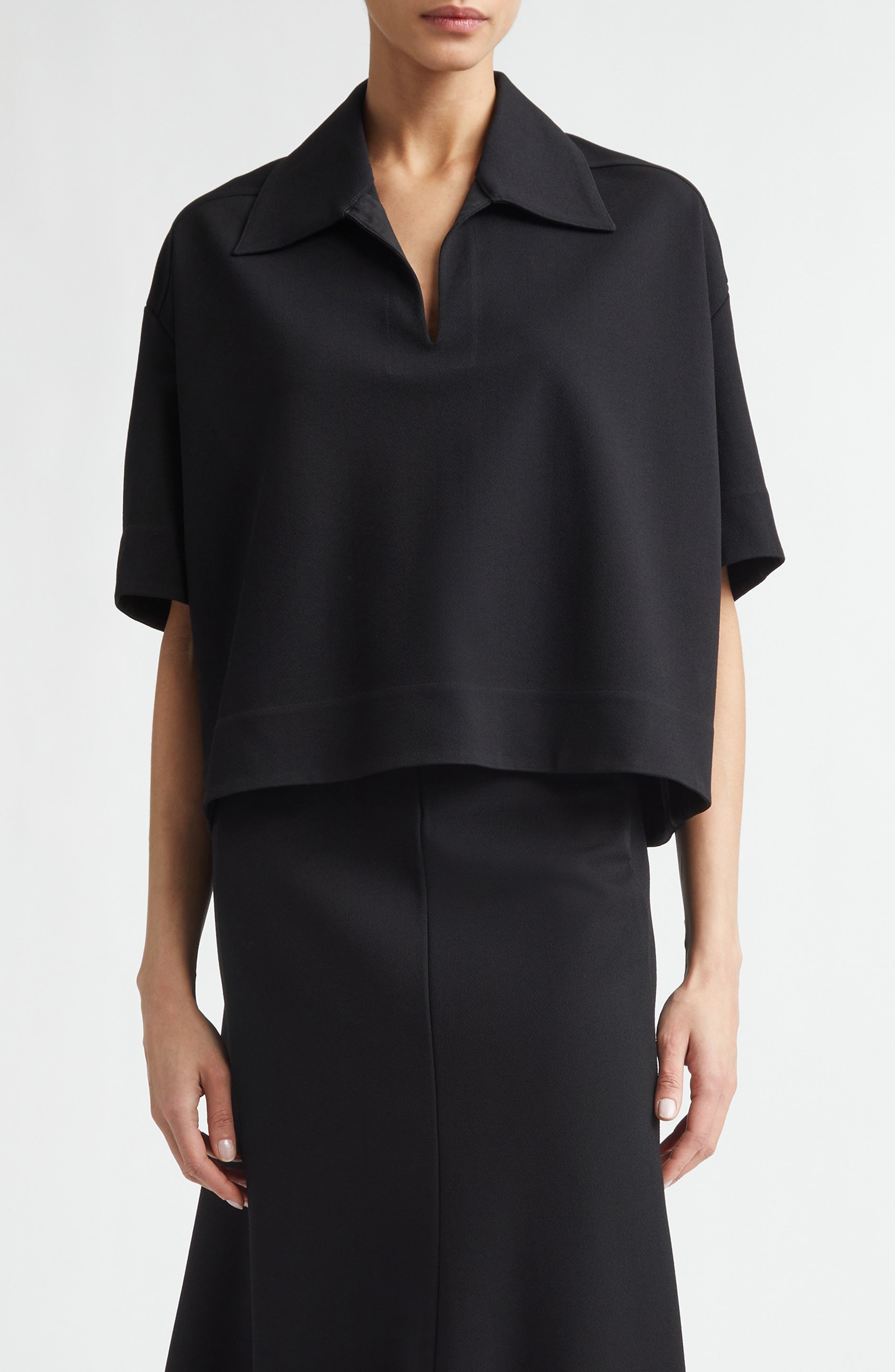 Crop Rib Polo