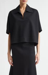 Jil Sander Crop Rib Polo