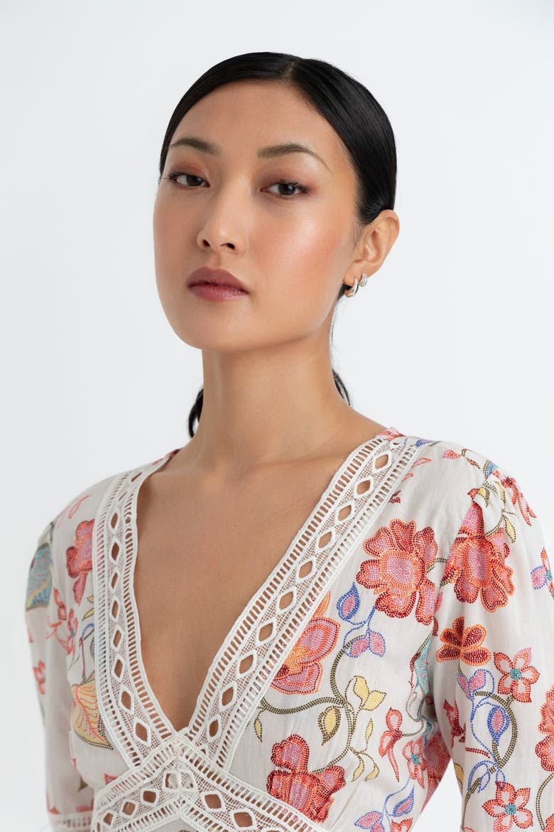 Evelyn Dress, Alternate, color, Blue Floral
