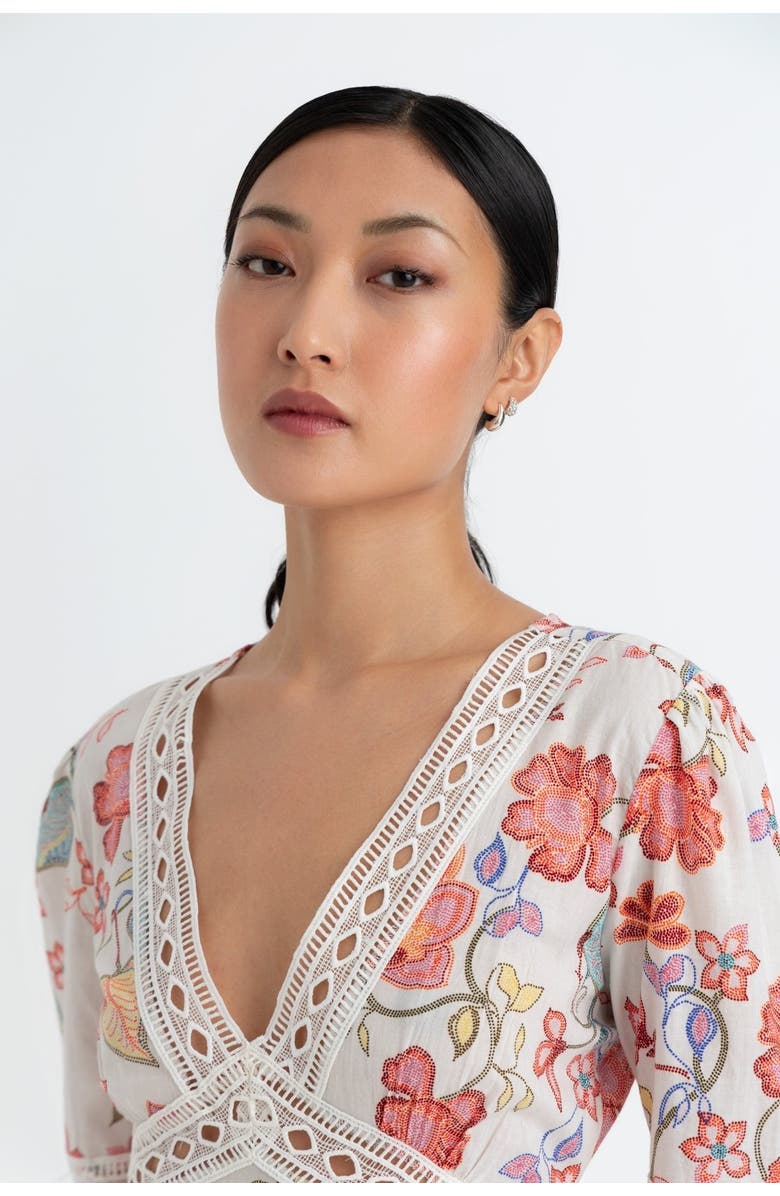 RAISHMA Evelyn Dress, Alternate, color, Blue Floral