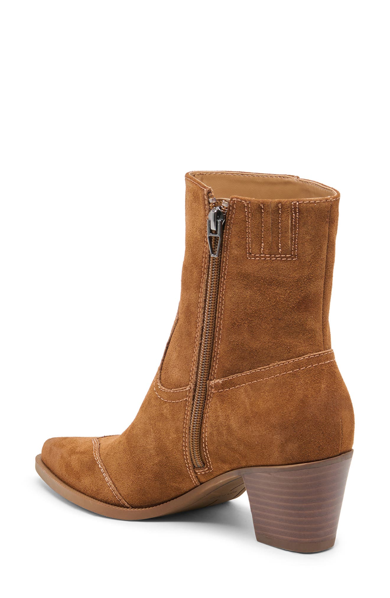 Salma Bootie, Alternate, color, BROWN SUEDE