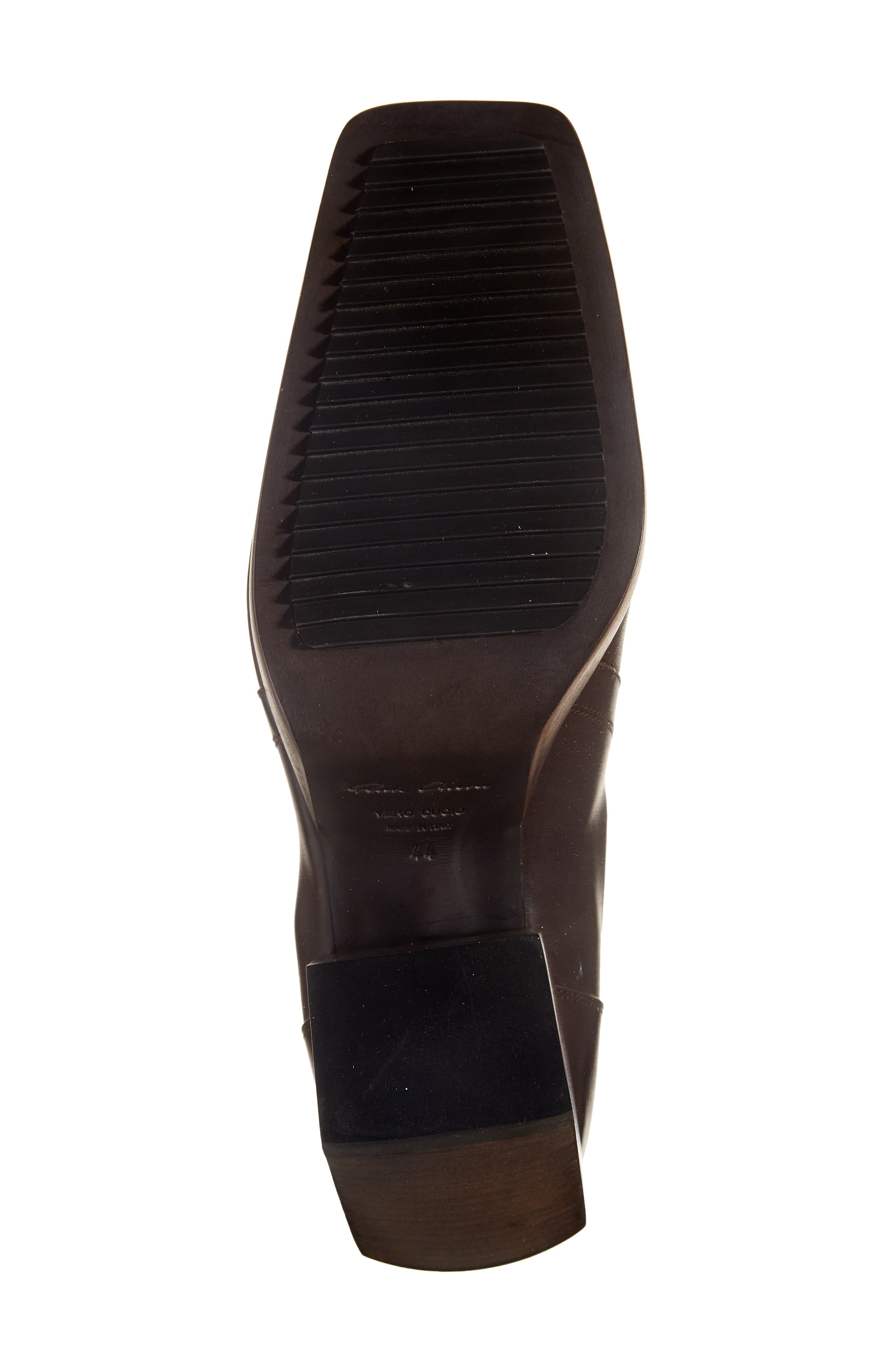 Rick Owens Square Toe Chelsea Boot, Alternate, color, 