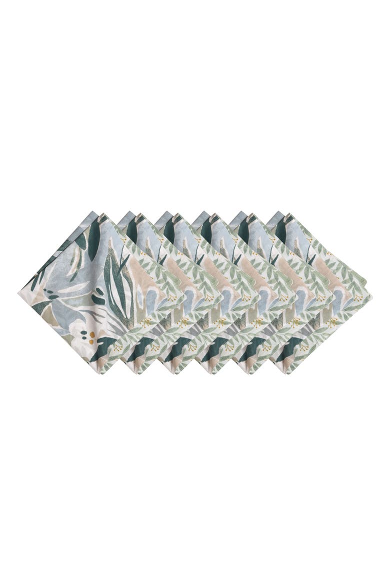 Blue Joelle Set of 6 Cloth Napkins, Main, color, Blue