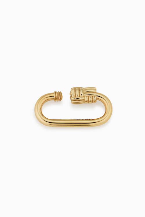 Oradina 14k Gold Connect Me Quilt Oval Clasp In Yellow Gold