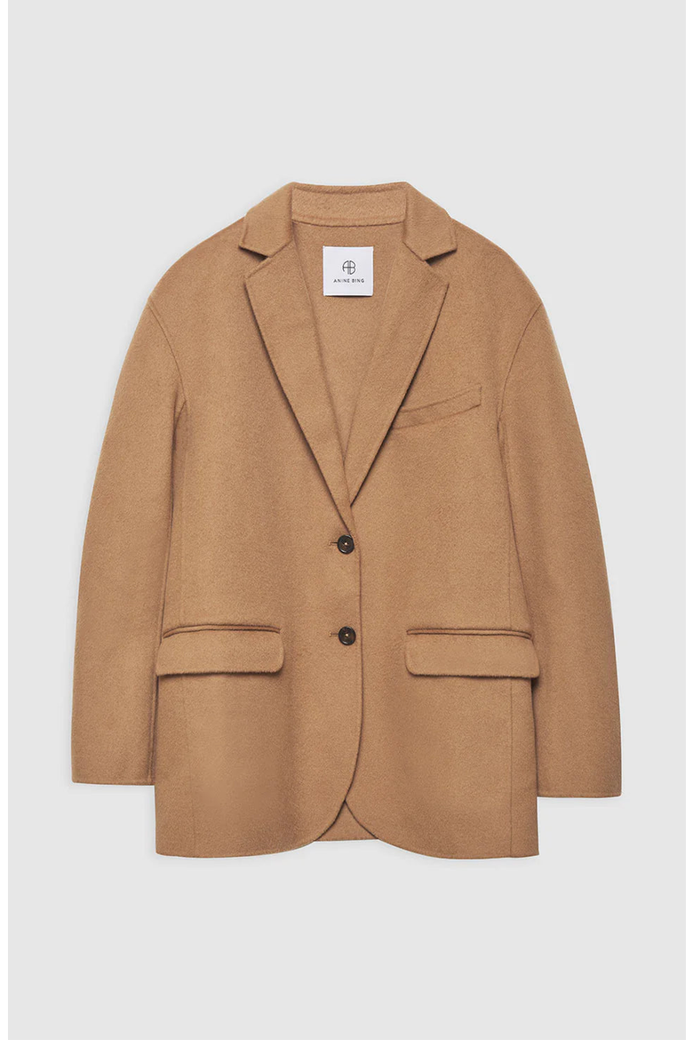 Quinn Cashmere Blend Blazer, Alternate, color, Camel