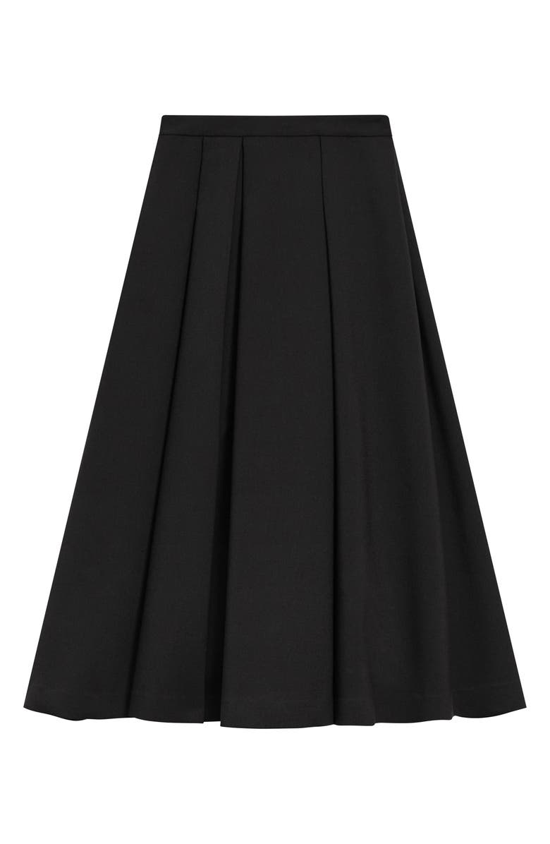 Theory Irregular Pleat Maxi Skirt, Alternate, color, 