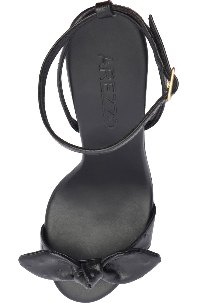 Arezzo Addie Ankle Strap Sandal, Alternate, color, Black