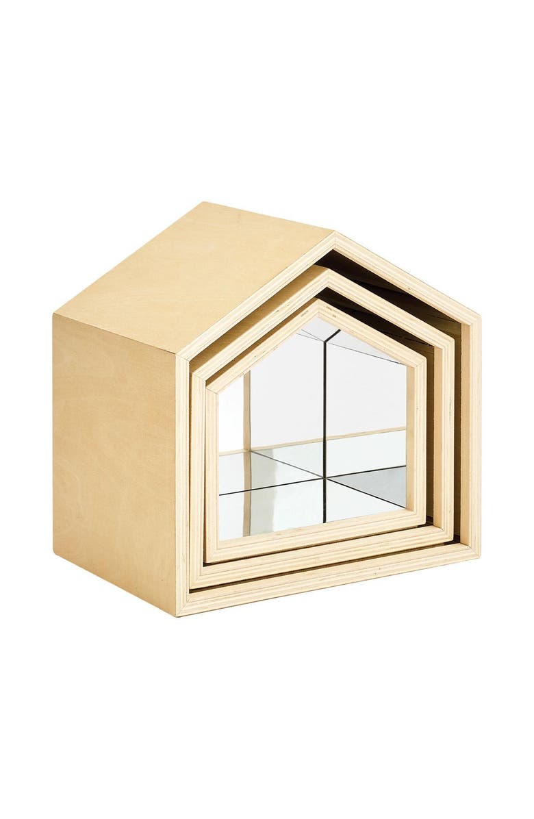 Kaplan Early Learning Company Nesting House Mirror Set, Main, color, Beige