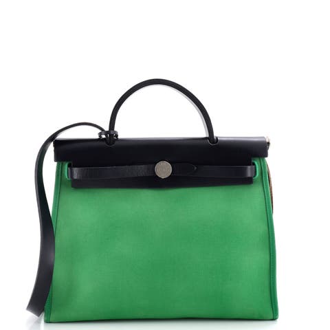 Herbag Zip Leather and Toile 31