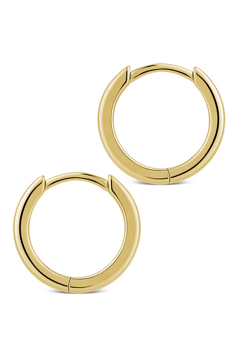 Desiree Pavé Huggie Hoop Earrings, Alternate, color, GOLD