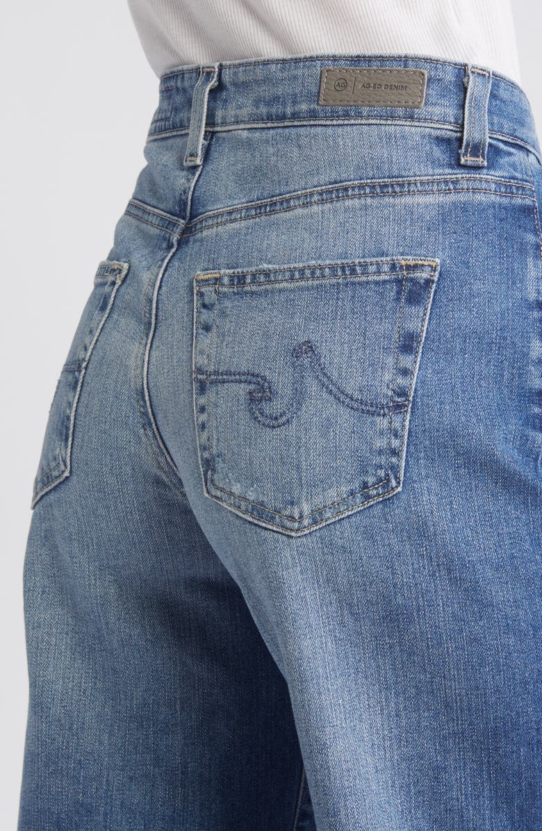 AG Saige Crop Raw Hem Wide Leg Jeans, Alternate, color, 17 Years Wilshire