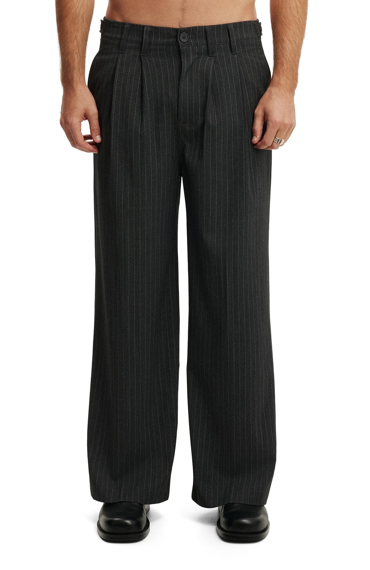 selected Dark Charcoal Pinstripe