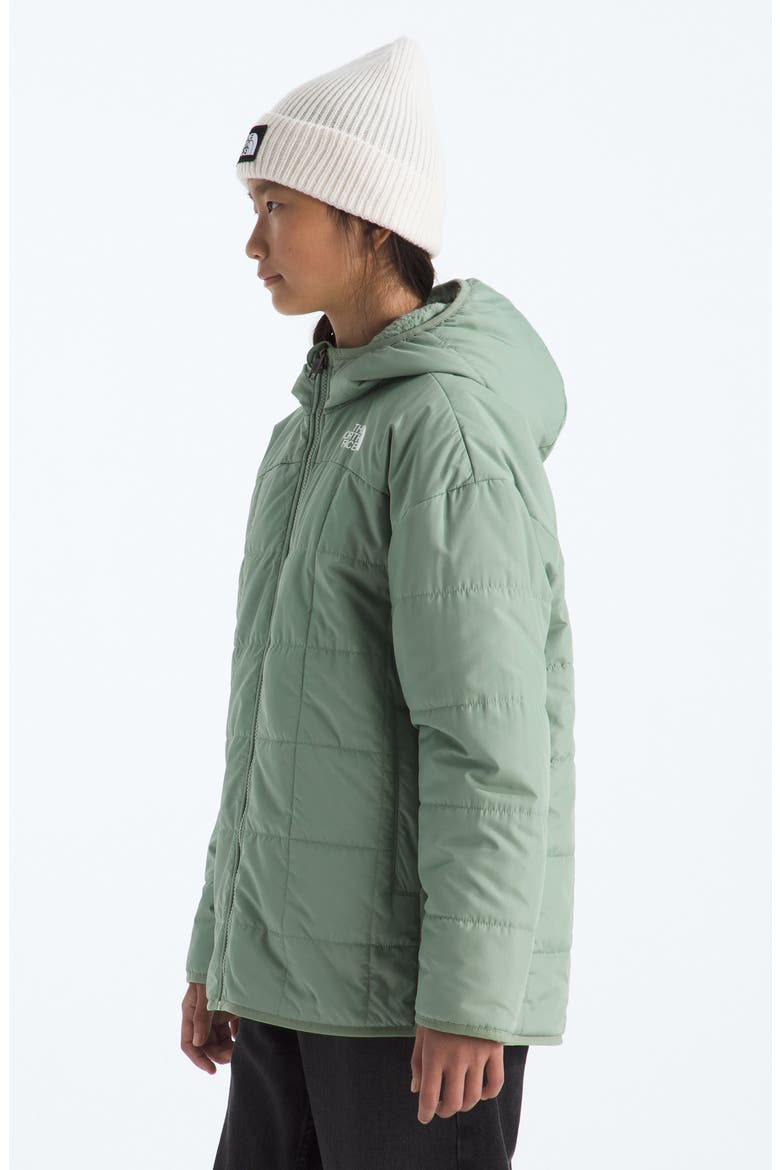 Kids' Shasta Water Repellent Reversible Hooded Jacket, Alternate, color, SLATE MOSS
