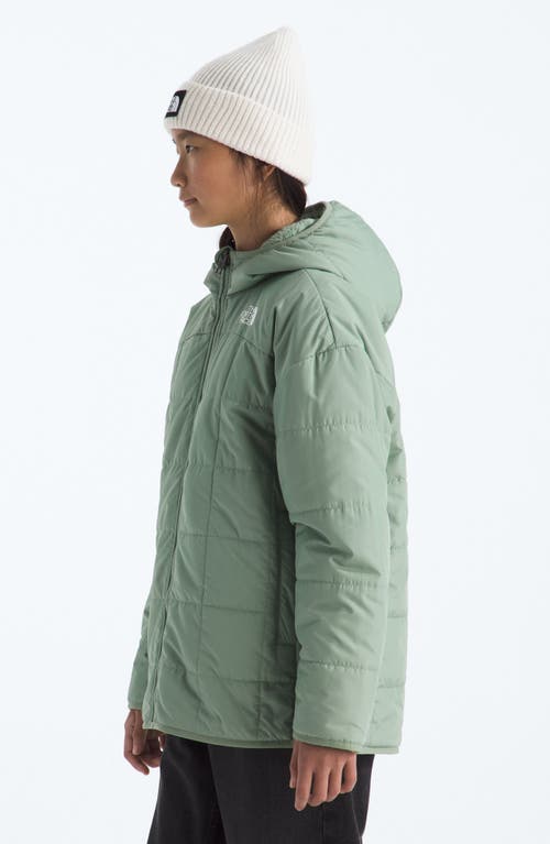 The North Face Kids' Shasta Water Repellent Reversible Hooded Jacket In Green