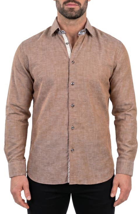 Fibonacci Contemporary Fit Button-Up Shirt
