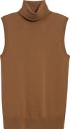 Michael Kors Collection Sleeveless Cashmere Turtleneck Sweater