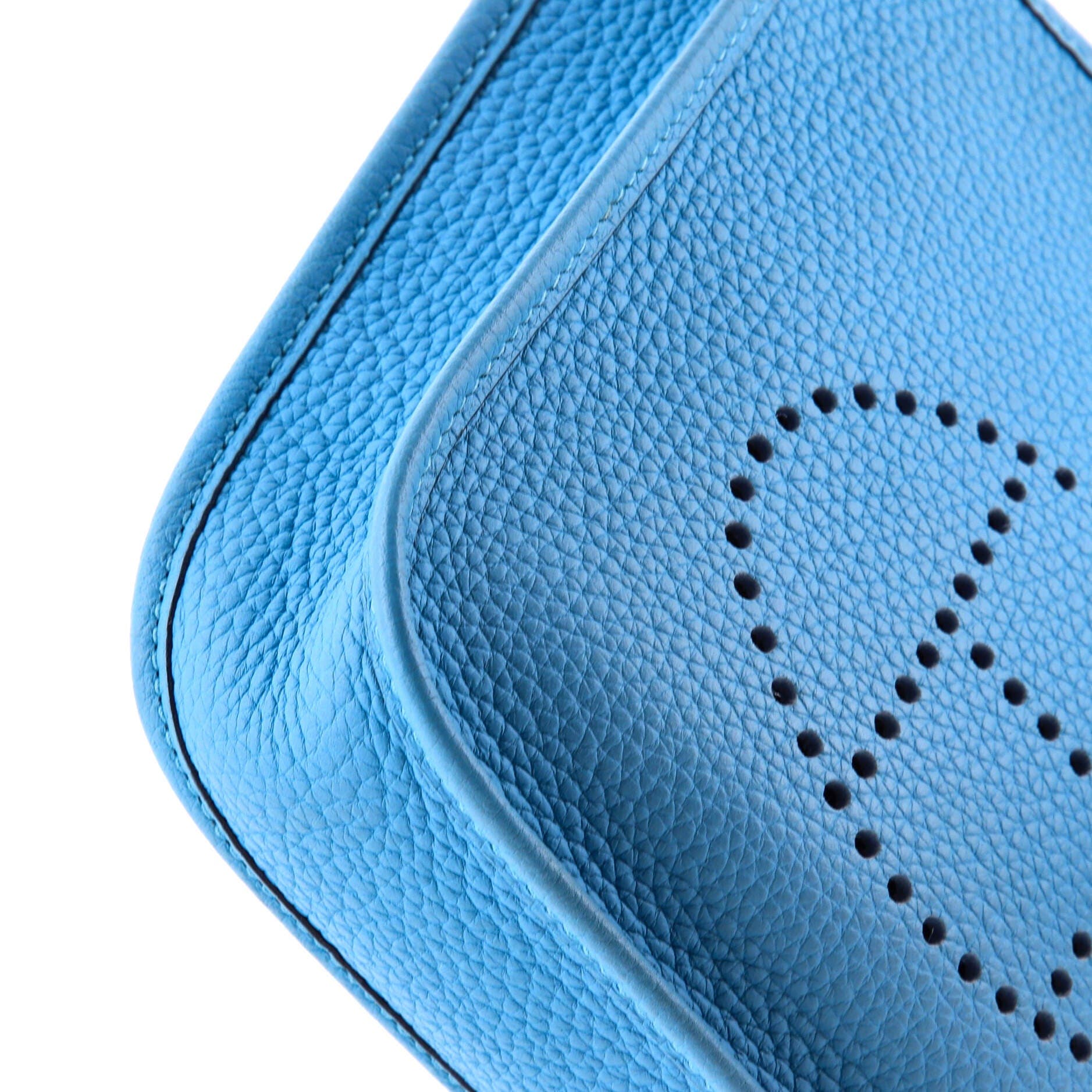 Pre-Owned Hermes Evelyne Bag Gen III Clemence TPM, Alternate, color, Bleu Du Nord