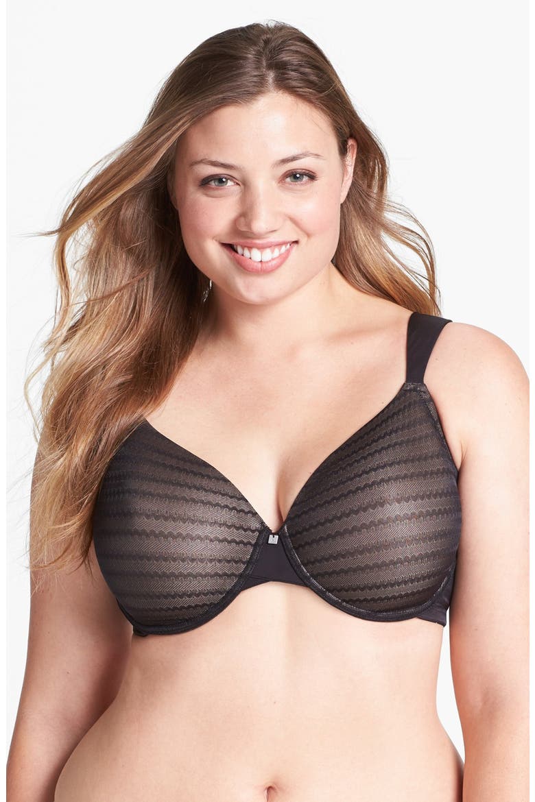 N Natori 'Conceal' Full Figure Underwire T-Shirt Bra, Alternate, color, BLACK/CAFE