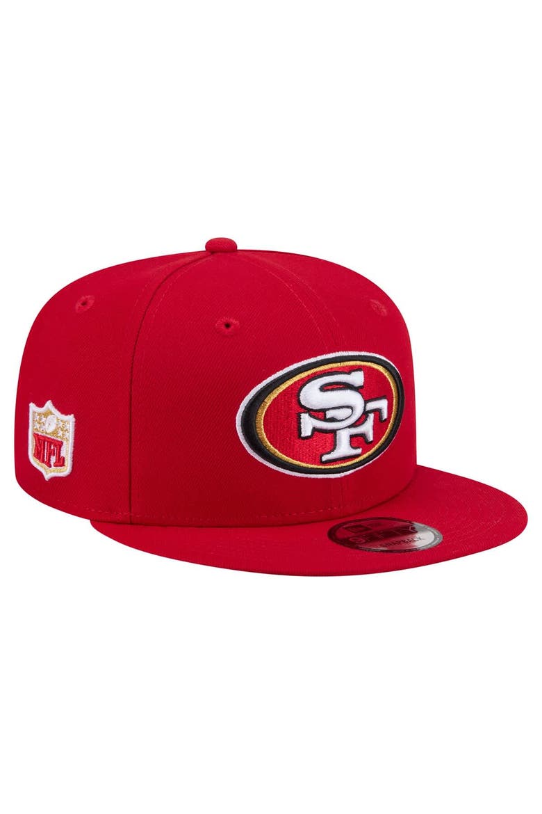 Men's New Era  Red San Francisco 49ers 9FIFTY Snapback Hat, Alternate, color, Red