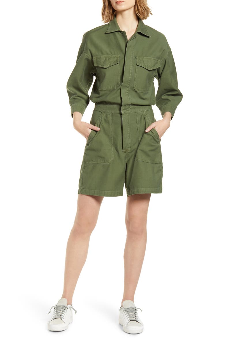 Citizens of Humanity Marta Utility Cotton Romper, Main, color, 