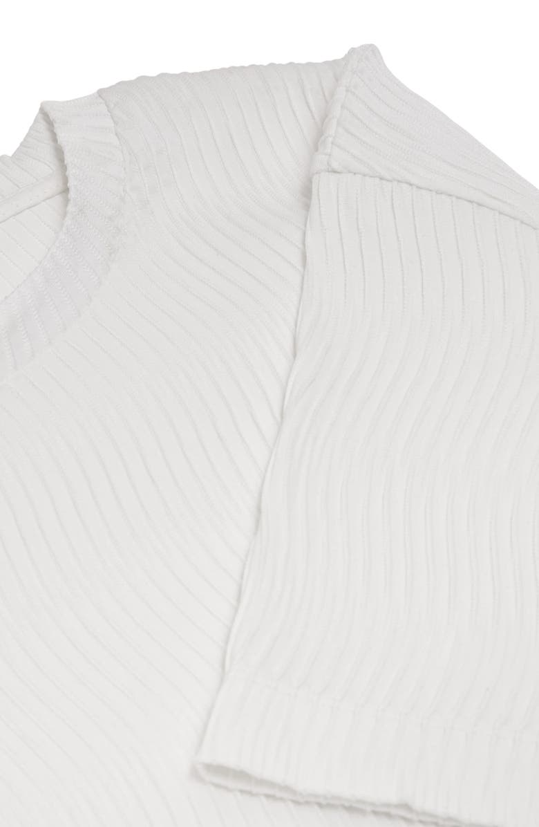 Reiss Cox Textured T-Shirt, Alternate, color, White