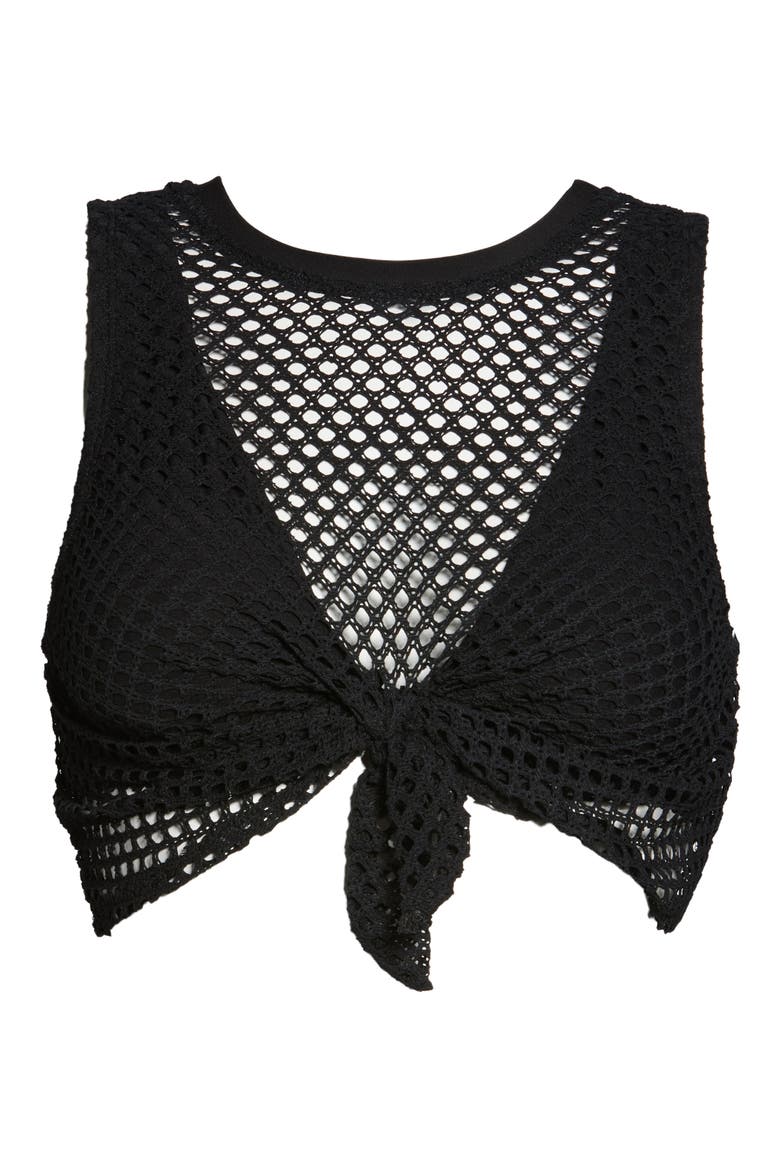 Bo Tank Bikini Top, Alternate, color, BLACK
